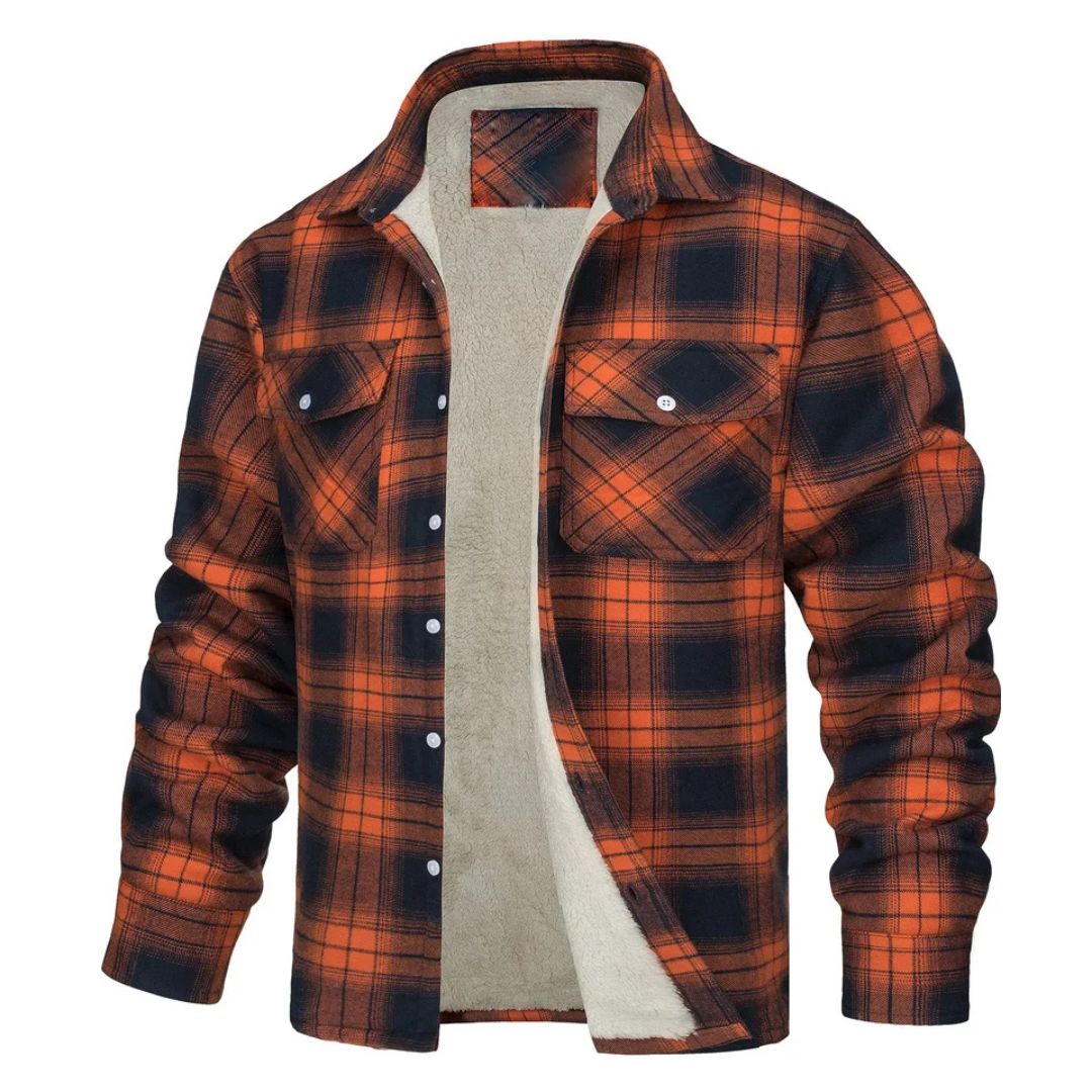 Alberto Sherpa-Lined Plaid Shirt Jacket