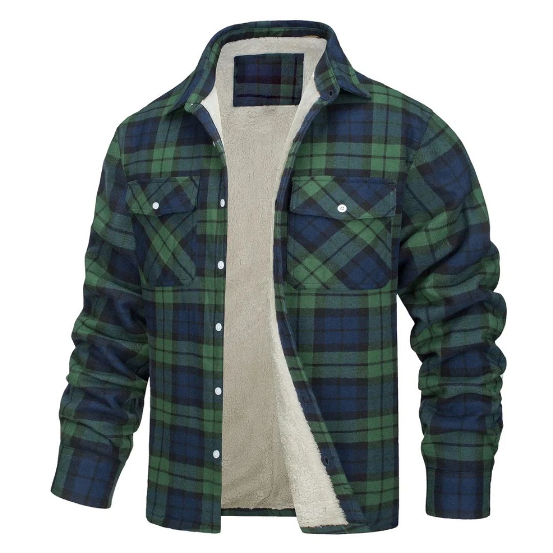 Alberto Sherpa-Lined Plaid Shirt Jacket