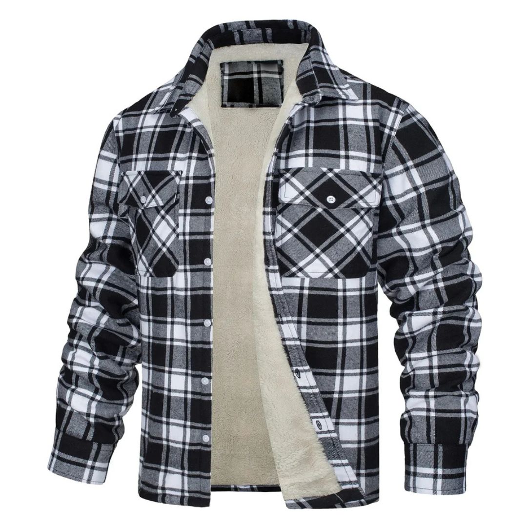 Alberto Sherpa-Lined Plaid Shirt Jacket