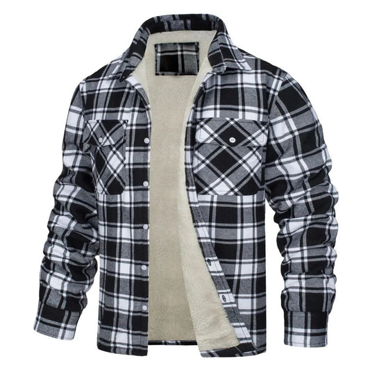 Alberto Sherpa-Lined Plaid Shirt Jacket