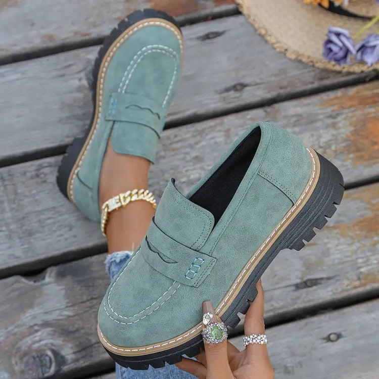 Elsa Platform Penny Loafers
