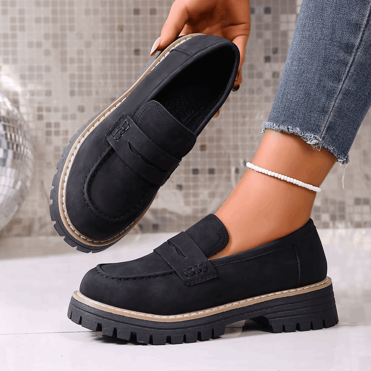 Elsa Platform Penny Loafers