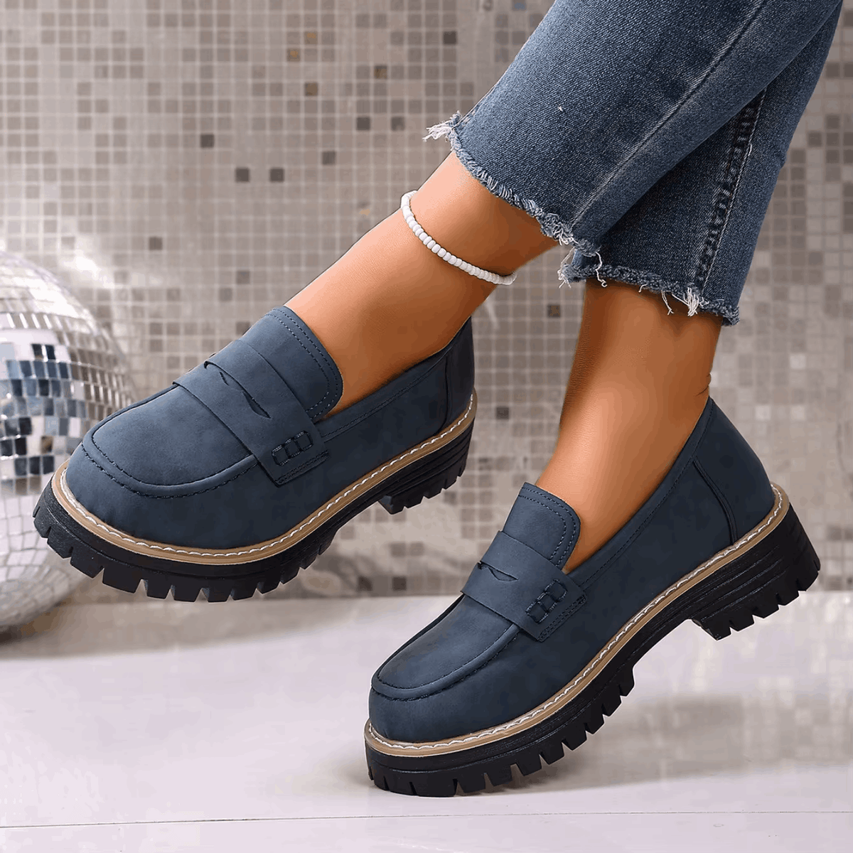 Elsa Platform Penny Loafers