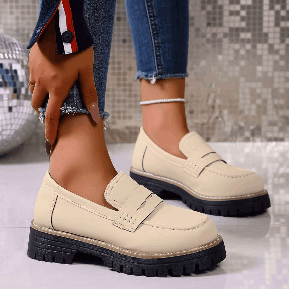 Elsa Platform Penny Loafers