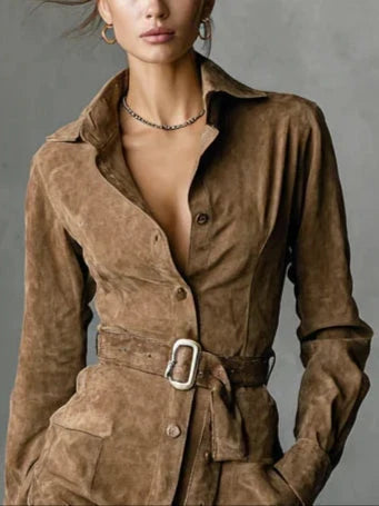 Adelaide shirt dress detail