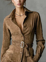 Adelaide shirt dress detail