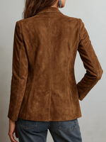 Aurora Vintage Suede-Look Blazer