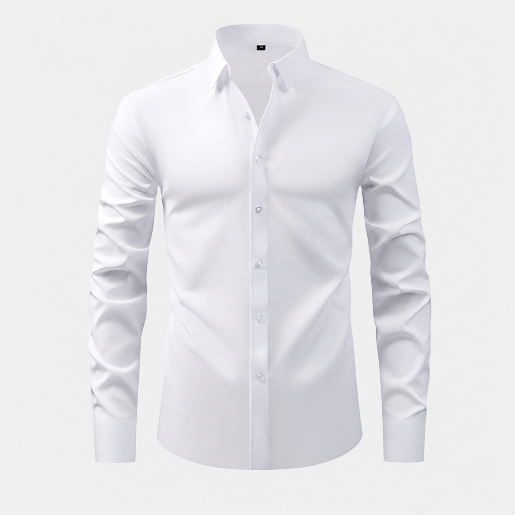 Leonardo Stretch Dress Shirt - White