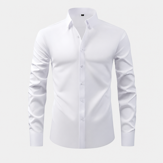 Leonardo Stretch Dress Shirt - White