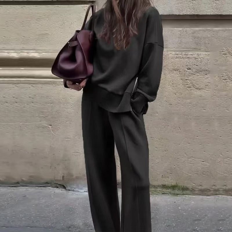 Bianca Oversized Hoodie & Wide-Leg Pants Set