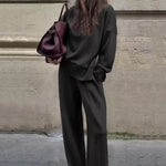 Bianca Oversized Hoodie & Wide-Leg Pants Set