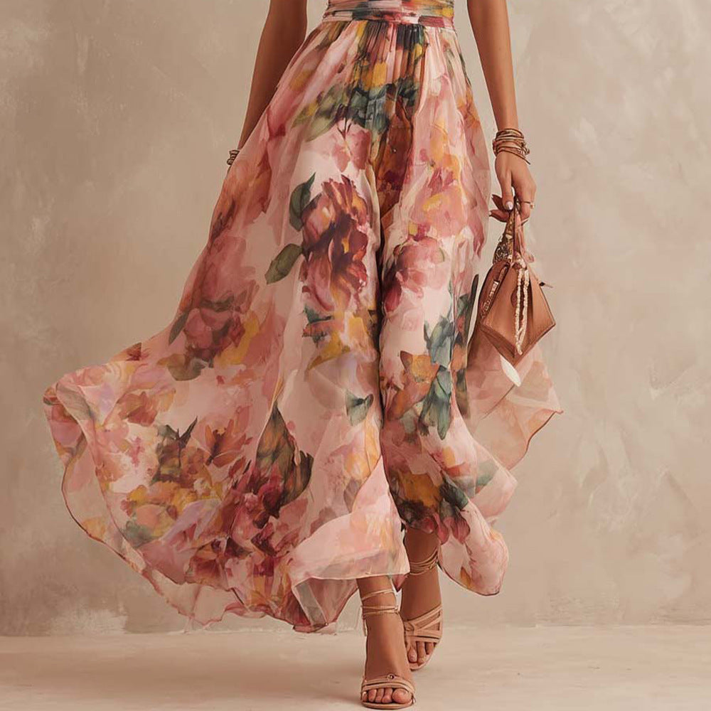 Aurora Floral One-Shoulder Maxi Dress