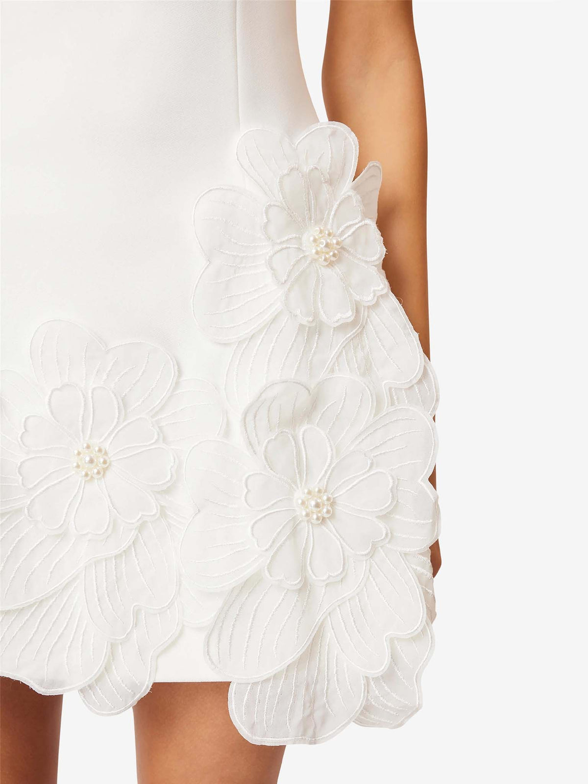 Bettina Floral Appliqué Sleeveless Dress
