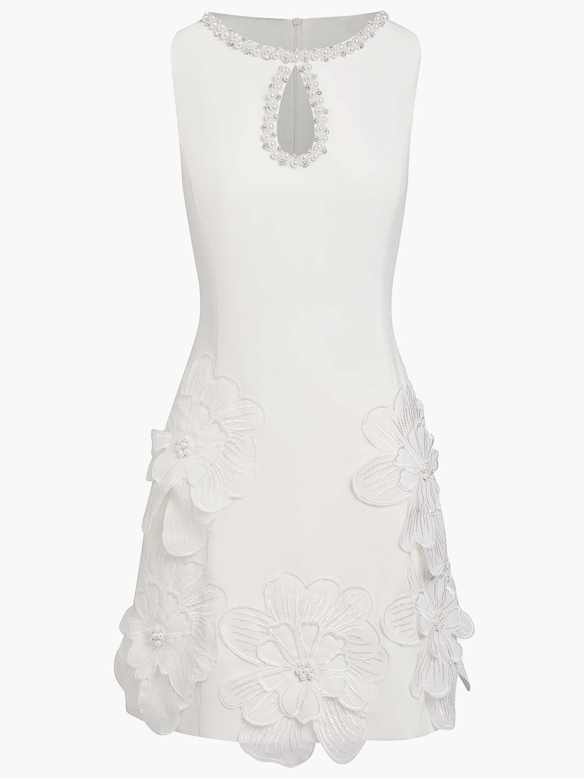 Bettina Floral Appliqué Sleeveless Dress