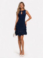 Bettina Floral Appliqué Sleeveless Dress