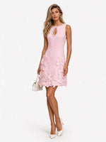 Bettina Floral Appliqué Sleeveless Dress
