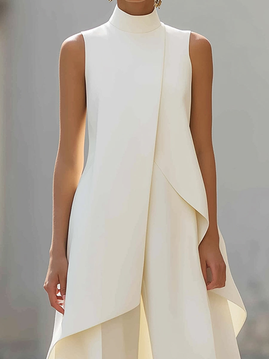 Carolina Draped Wide-Leg Jumpsuit