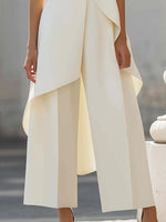 Carolina Draped Wide-Leg Jumpsuit