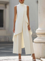 Carolina Draped Wide-Leg Jumpsuit