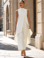 Carolina Draped Wide-Leg Jumpsuit