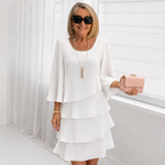 Caterina Tiered Bell-Sleeve Dress