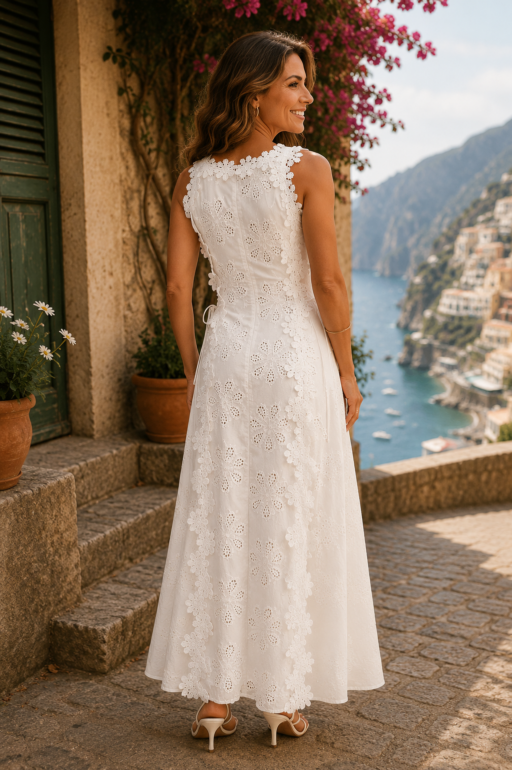 Dora Embroidered Floral Maxi Dress