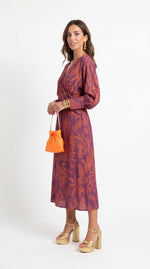 Isadora Paisley V-Neck Midi Dress