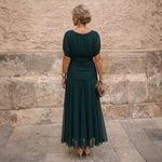 Michela Off-Shoulder Chiffon Maxi Dress