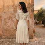 Morena Lace Bodice Chiffon Maxi Dress