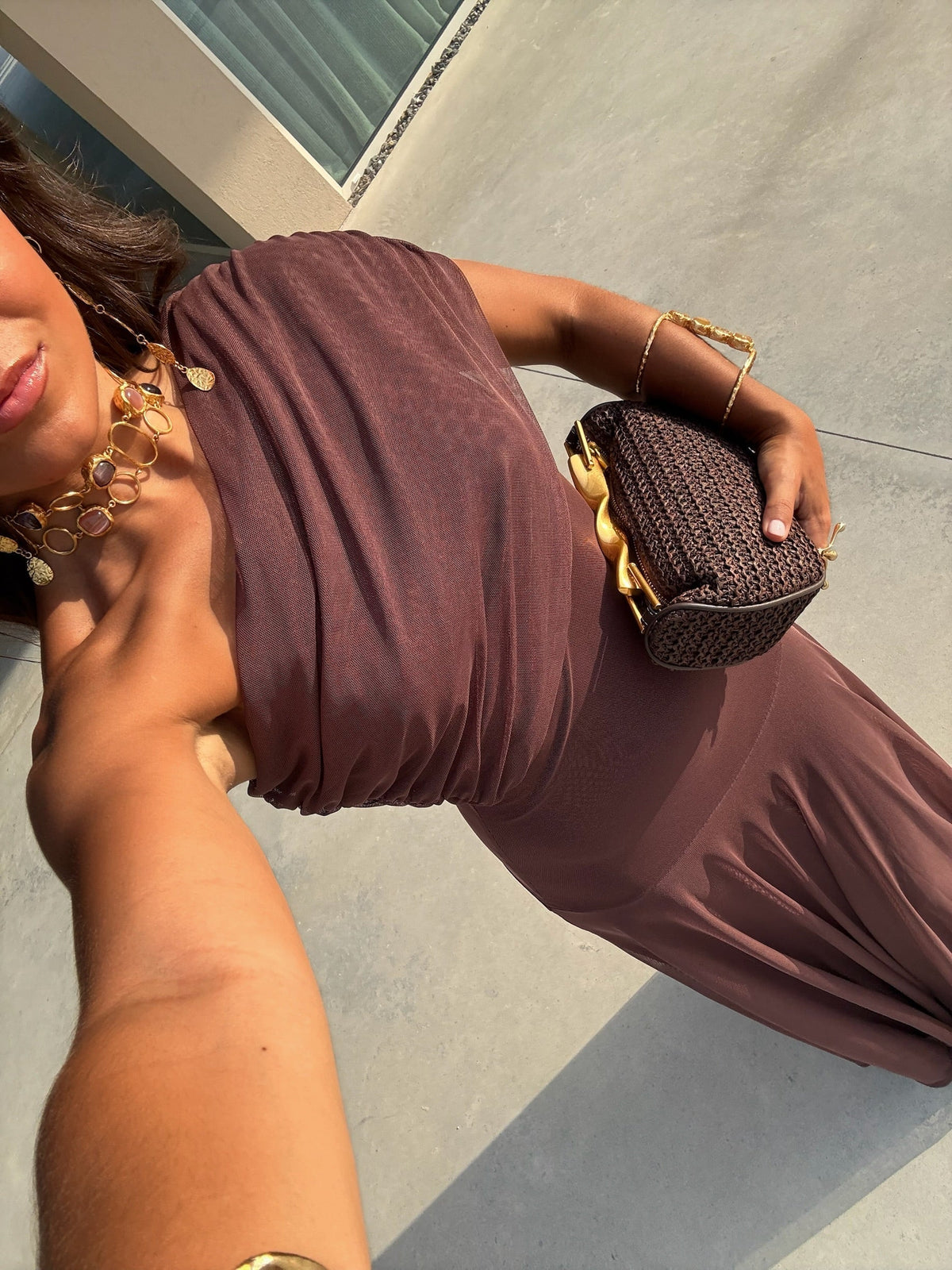 Teodora Draped Maxi Dress