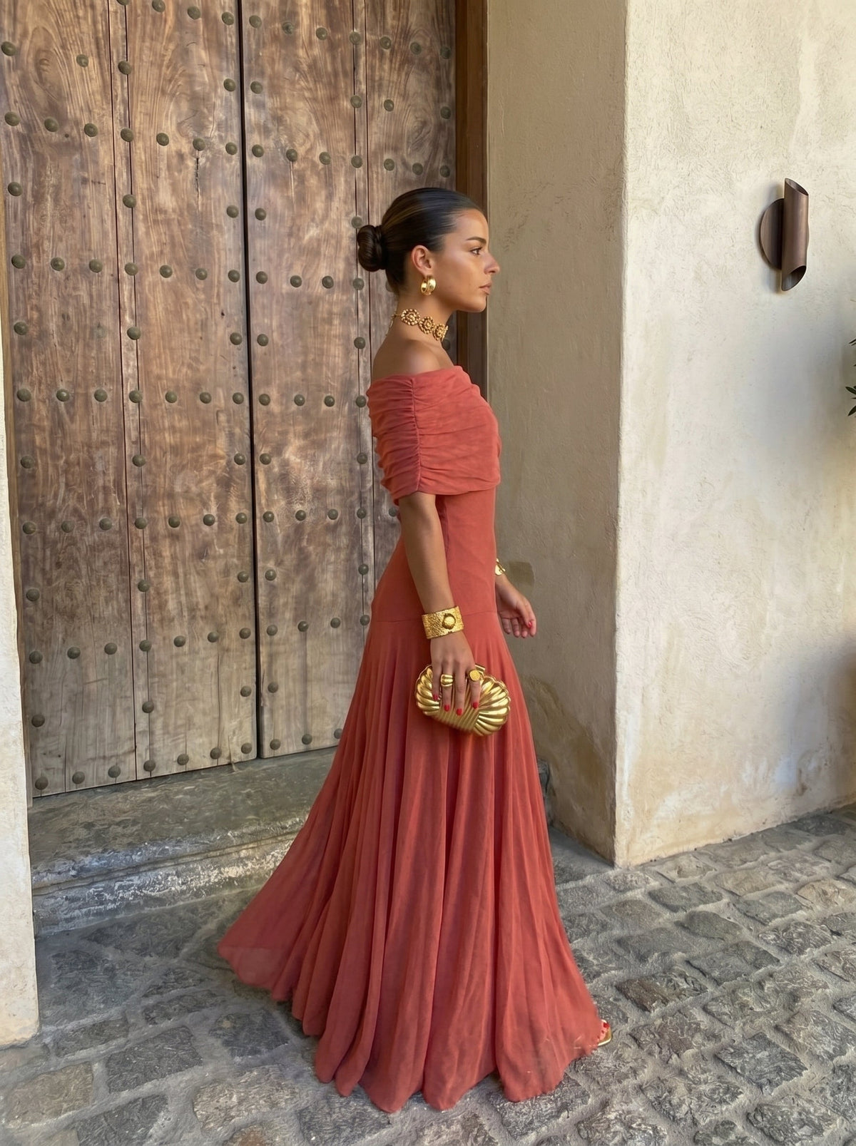 Teodora Draped Maxi Dress