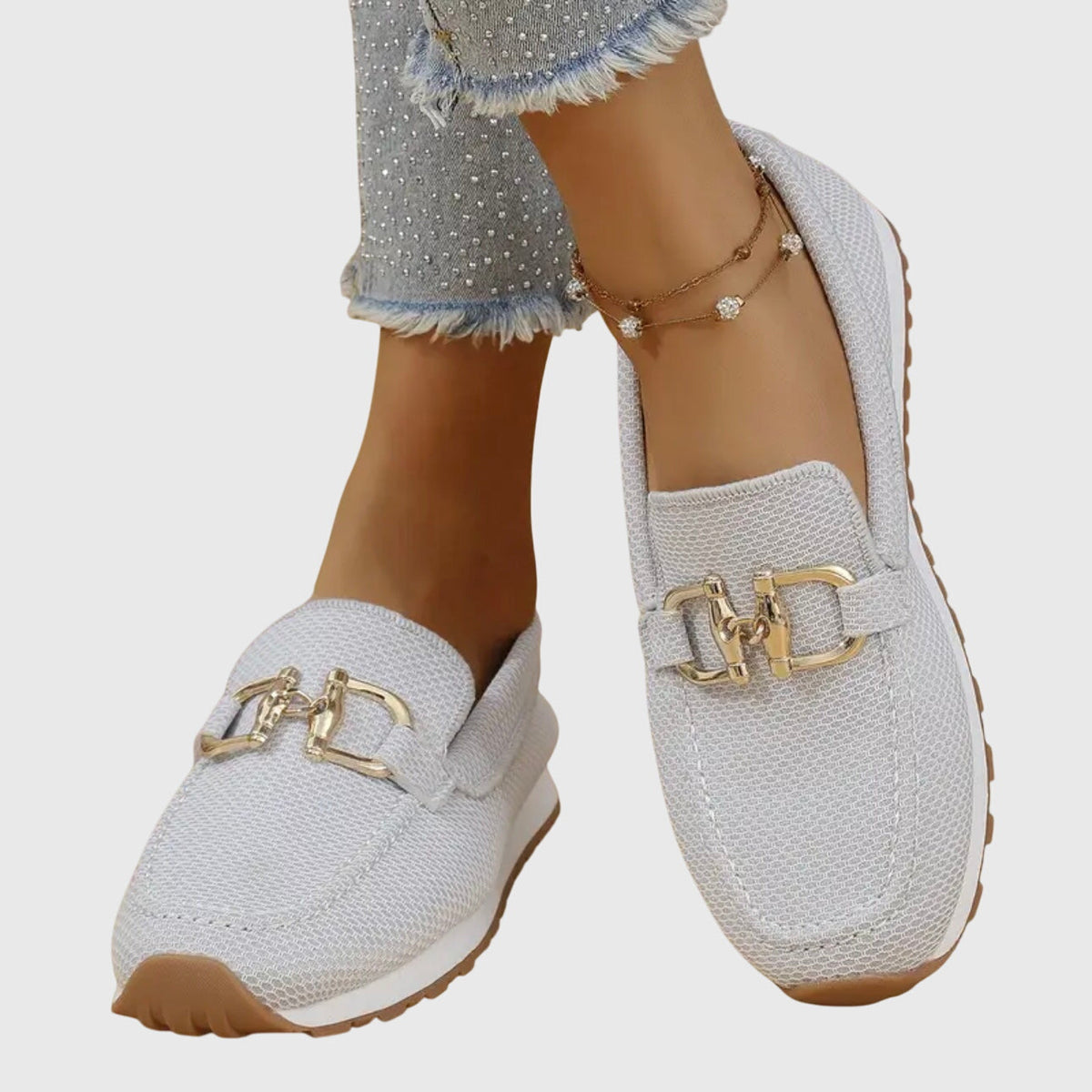 Sofia Chain-Detail Comfort Loafers