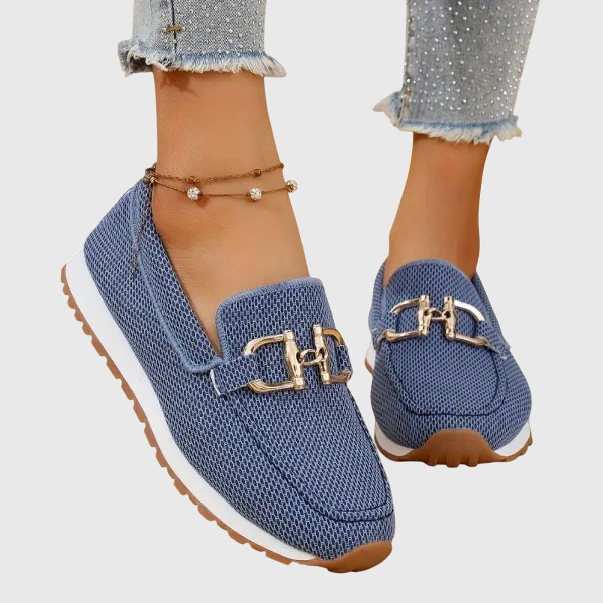 Sofia Chain-Detail Comfort Loafers