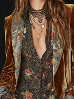Anna Vintage Floral Patchwork Blazer