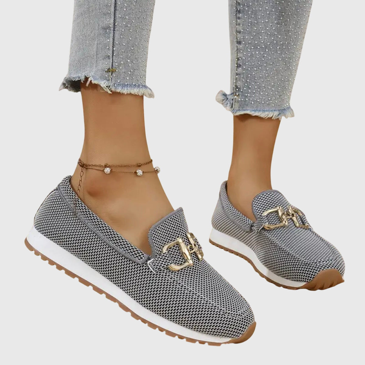 Sofia Chain-Detail Comfort Loafers