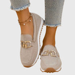 Sofia Chain-Detail Comfort Loafers