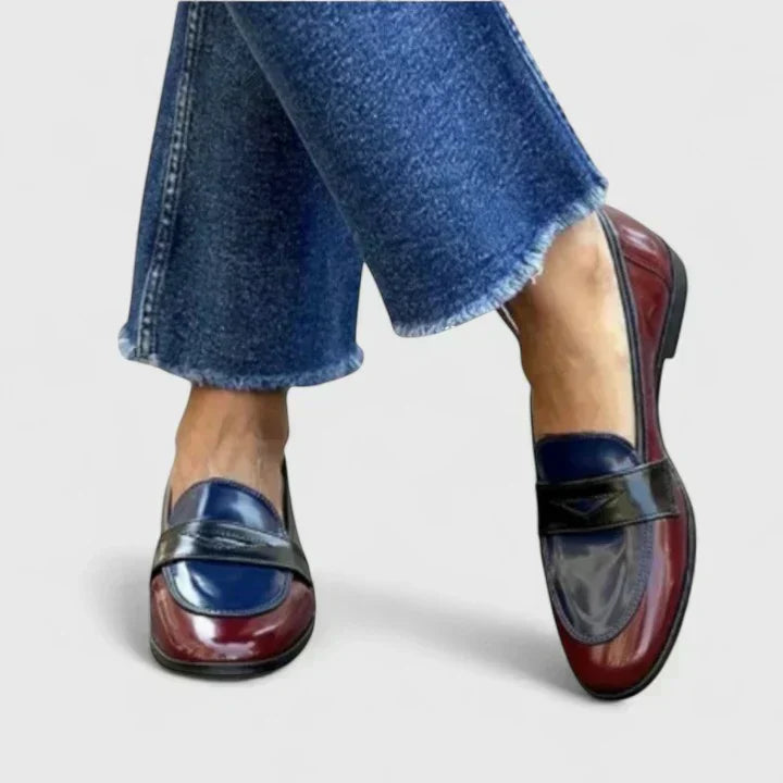 Camilla Two-Tone Penny Loafers