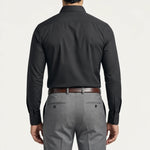 Leonardo Stretch Dress Shirt - Black (back)