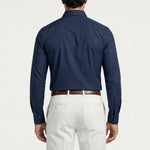 Leonardo Stretch Dress Shirt - Navy (back)