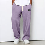 Relaxed Wide-Leg Drawstring Trousers - Lavender