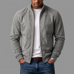 Matteo suede-look bomber jacket for men