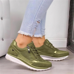 Martina side-zip comfort sneakers - green