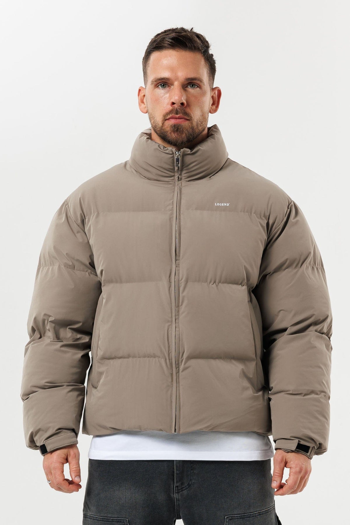 PUFFER JACKET - TAUPE
