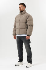 PUFFER JACKET - TAUPE