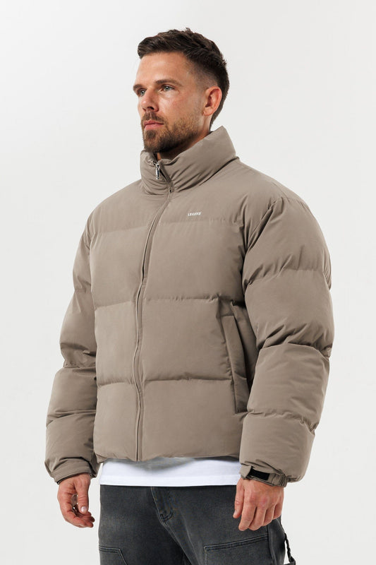 PUFFER JACKET - TAUPE