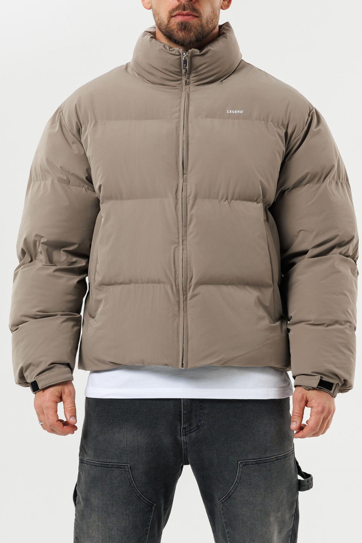 PUFFER JACKET - TAUPE