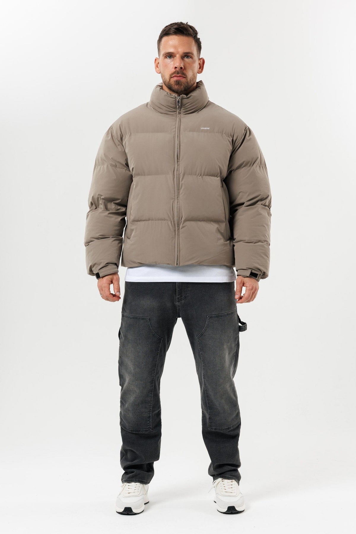 PUFFER JACKET - TAUPE
