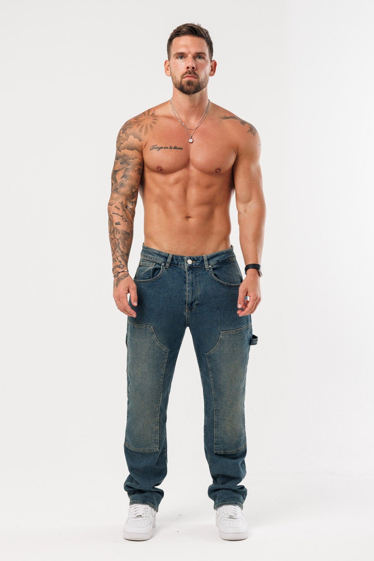 CARPENTER JEANS - WASHED STONE BLUE