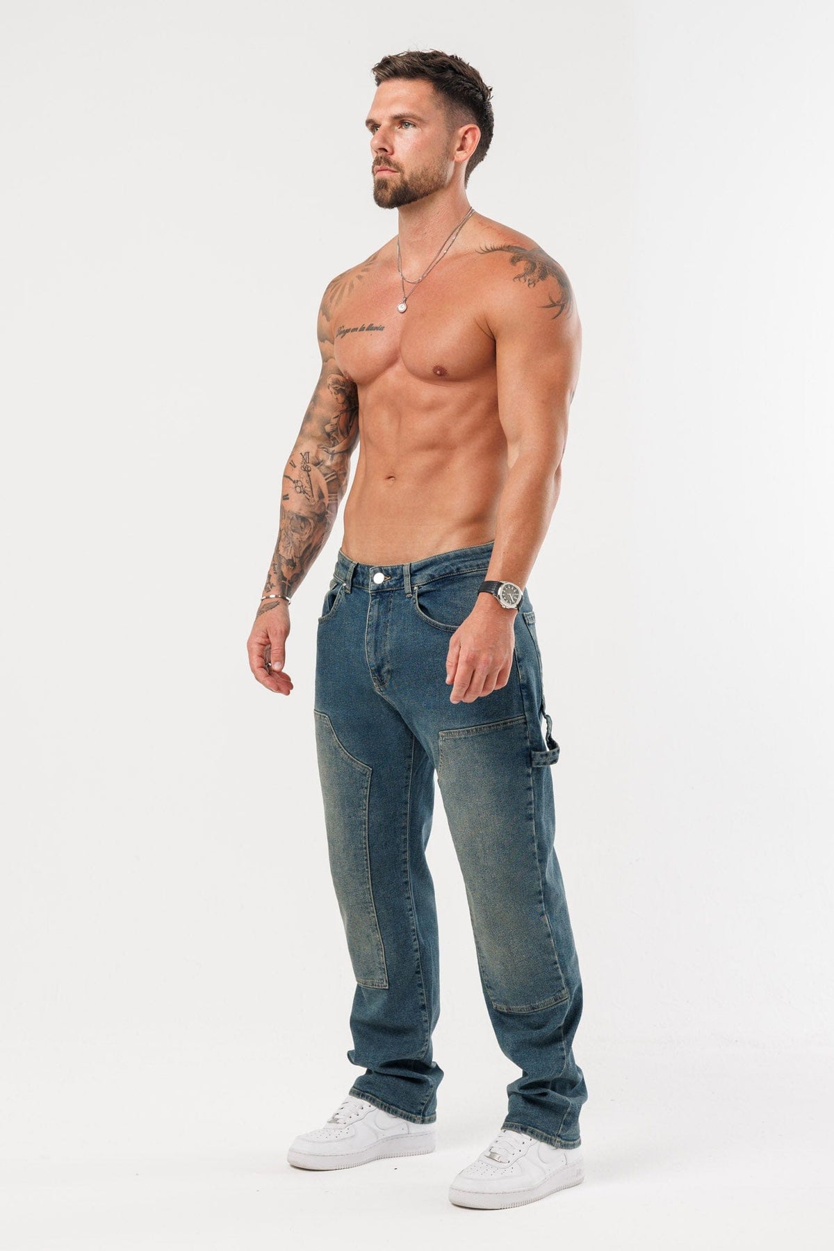 CARPENTER JEANS - WASHED STONE BLUE