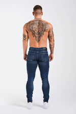SLIM FIT JEANS 2.0 DETAILED - INDIGO BLUE